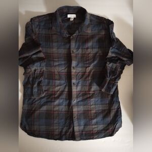 🖤🍂 CK Shirt Blue Black Gray Red Plaid